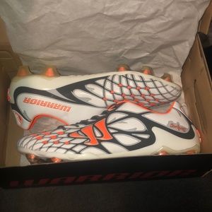 Warrior/New Balance soccer shoes and indoor shoes. I have many more